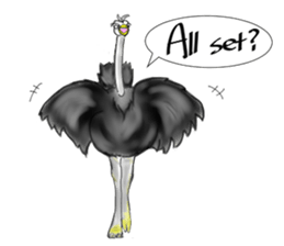 ostrich-Sticker2 sticker #5743099