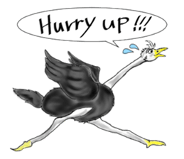 ostrich-Sticker2 sticker #5743100
