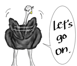 ostrich-Sticker2 sticker #5743106