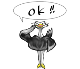 ostrich-Sticker2 sticker #5743109