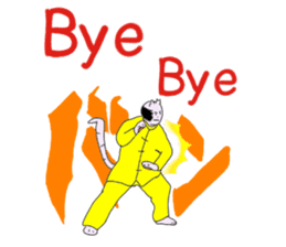 "Chi-kunn"The Tai chi cat(Cannon Style) sticker #5743305