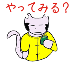 "Chi-kunn"The Tai chi cat(Cannon Style) sticker #5743318