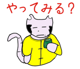 "Chi-kunn"The Tai chi cat(Cannon Style) sticker #5743318