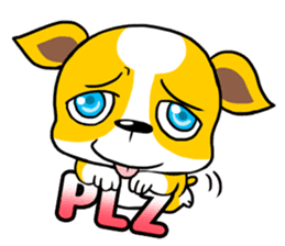 The yellow dog (world) sticker #5743652