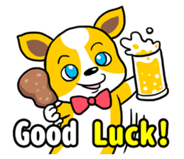 The yellow dog (world) sticker #5743661