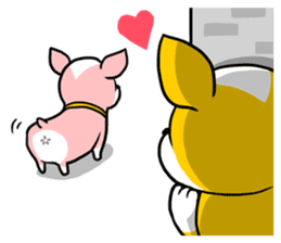 The yellow dog (world) sticker #5743667