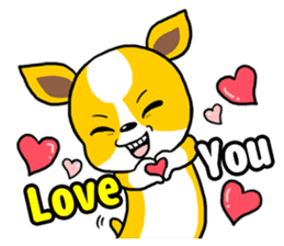 The yellow dog (world) sticker #5743673