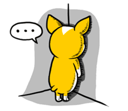 The yellow dog (world) sticker #5743676