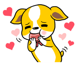 The yellow dog (world) sticker #5743683