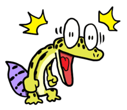 comical reptiles sticker #5744385