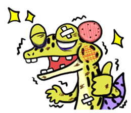 comical reptiles sticker #5744386