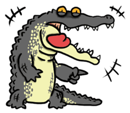 comical reptiles sticker #5744401