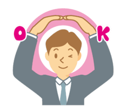 Gentle Suit Man For English sticker #5744965