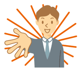 Gentle Suit Man For English sticker #5744970