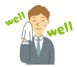 Gentle Suit Man For English sticker #5744972