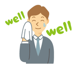 Gentle Suit Man For English sticker #5744972