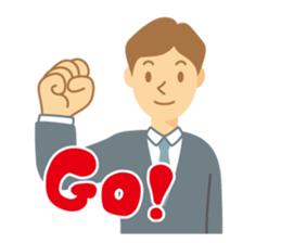 Gentle Suit Man For English sticker #5744974