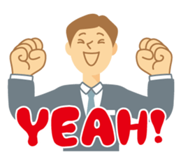 Gentle Suit Man For English sticker #5744982