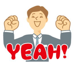 Gentle Suit Man For English sticker #5744982