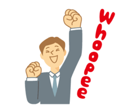 Gentle Suit Man For English sticker #5744990