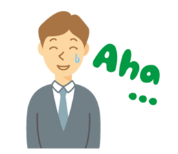 Gentle Suit Man For English sticker #5744996