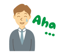 Gentle Suit Man For English sticker #5744996