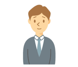 Gentle Suit Man For English sticker #5745014