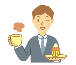 Gentle Suit Man For English sticker #5745018