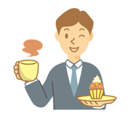 Gentle Suit Man For English sticker #5745018