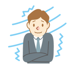 Gentle Suit Man For English sticker #5745022