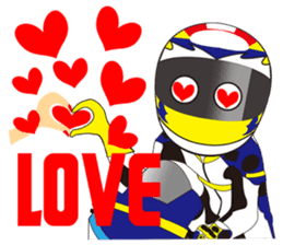 love motorcycle! love bike! love race! sticker #5745790