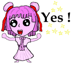 Little pink Annie sticker #5746135