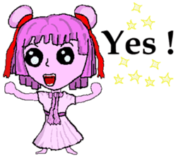 Little pink Annie sticker #5746135