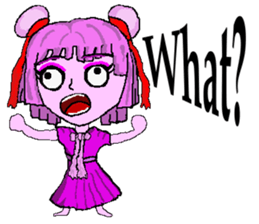 Little pink Annie sticker #5746137