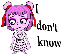 Little pink Annie sticker #5746140