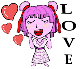 Little pink Annie sticker #5746142