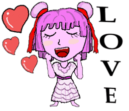 Little pink Annie sticker #5746142