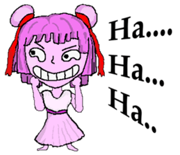 Little pink Annie sticker #5746145