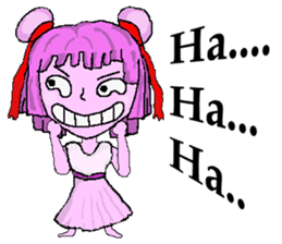 Little pink Annie sticker #5746145