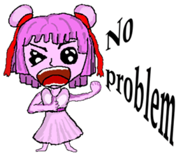 Little pink Annie sticker #5746150