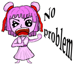 Little pink Annie sticker #5746150