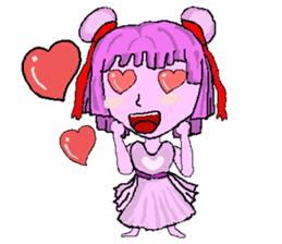 Little pink Annie sticker #5746153