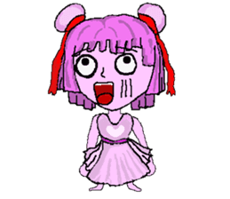 Little pink Annie sticker #5746154