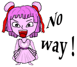 Little pink Annie sticker #5746155