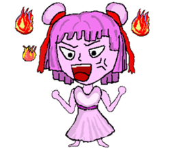 Little pink Annie sticker #5746156