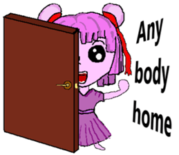 Little pink Annie sticker #5746158