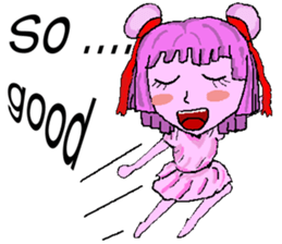 Little pink Annie sticker #5746159