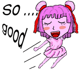 Little pink Annie sticker #5746159