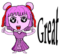 Little pink Annie sticker #5746162