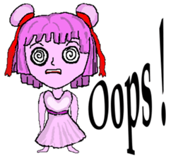 Little pink Annie sticker #5746163